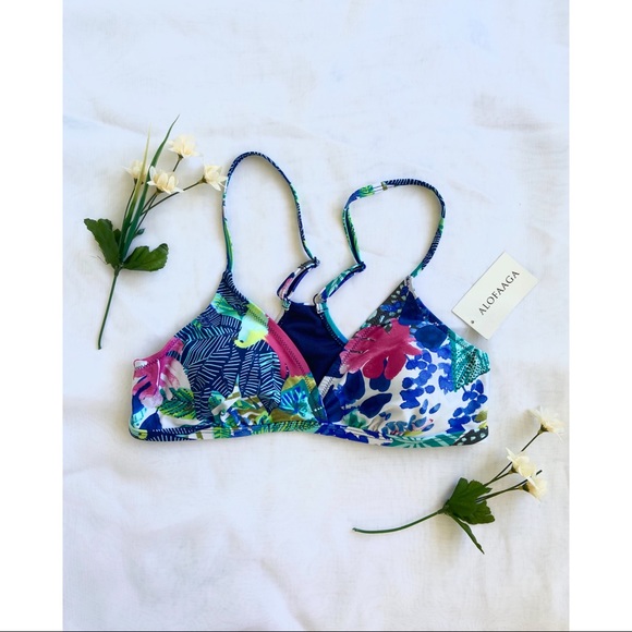 NEW Alofaaga Triangle Tropical Bikini Top - Picture 6 of 9